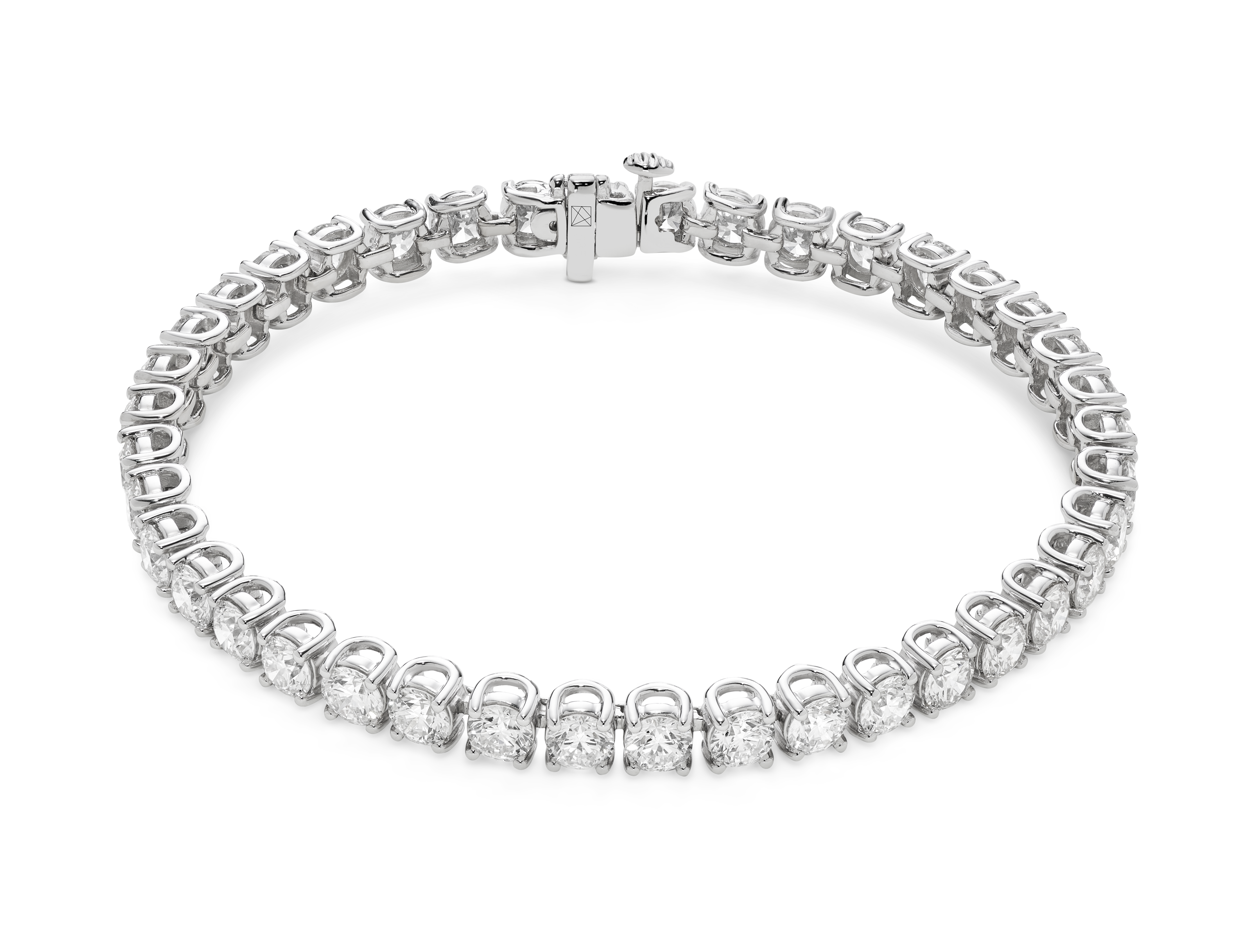 Lab-Grown Diamond Large Tennis Bracelet - E/F color, 7" length | White