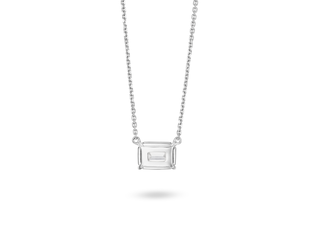 Lab-Grown Diamond 1ct. Emerald Cut Pendant | White