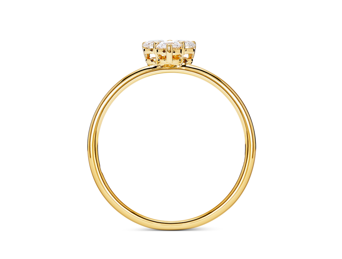 Lab-Grown Diamond ³⁄₁₀ct. tw. Mini Trio Round Brilliant Ring | White