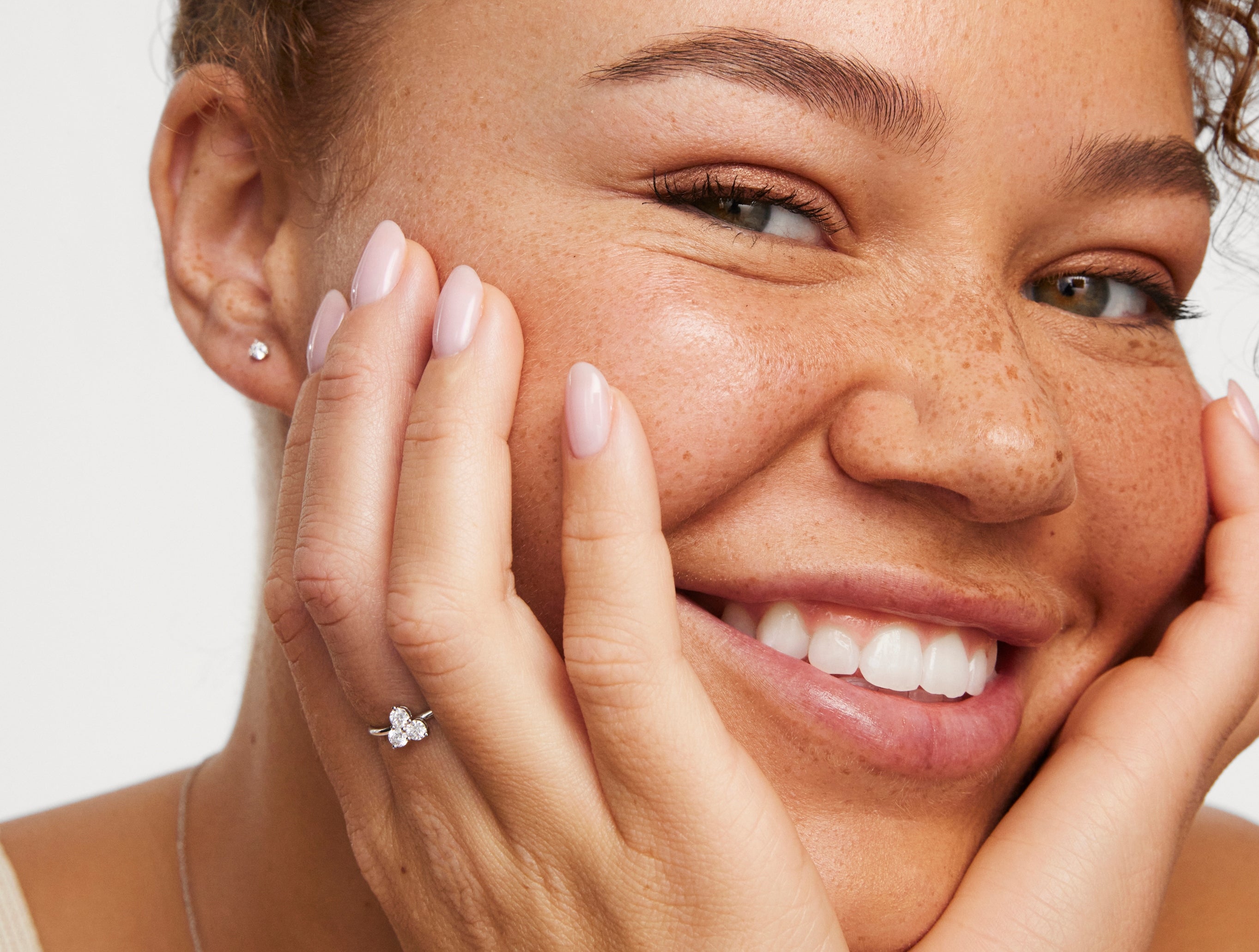 Lab-Grown Diamond ³⁄₁₀ct. tw. Mini Trio Round Brilliant Ring | White