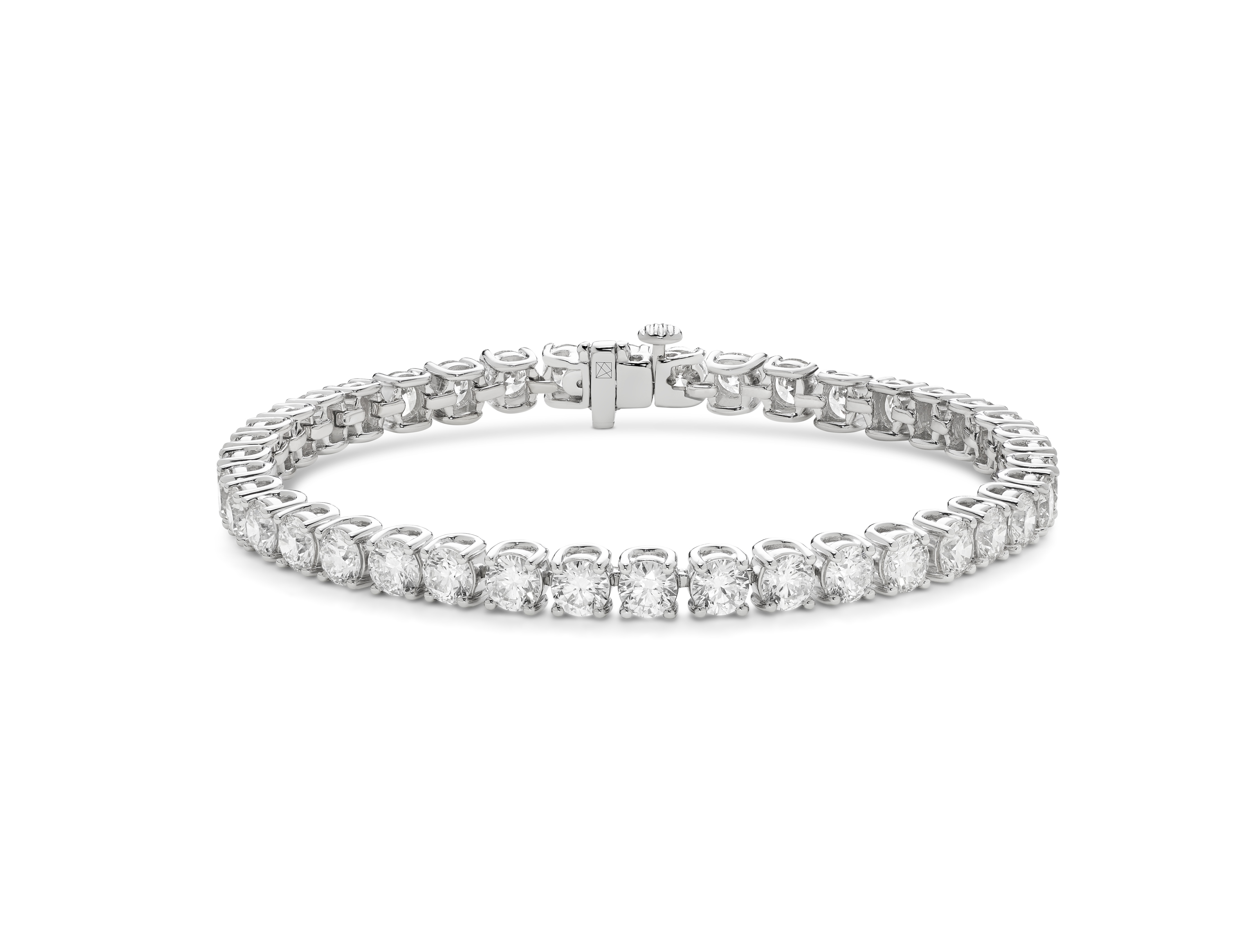 Lab-Grown Diamond Large Tennis Bracelet - G/H color, 7" length | White
